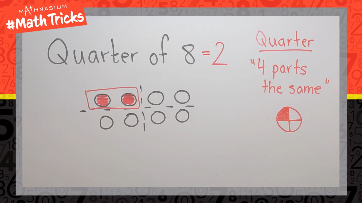 Mathnasium #MathTricks: Quarter Of Numbers
